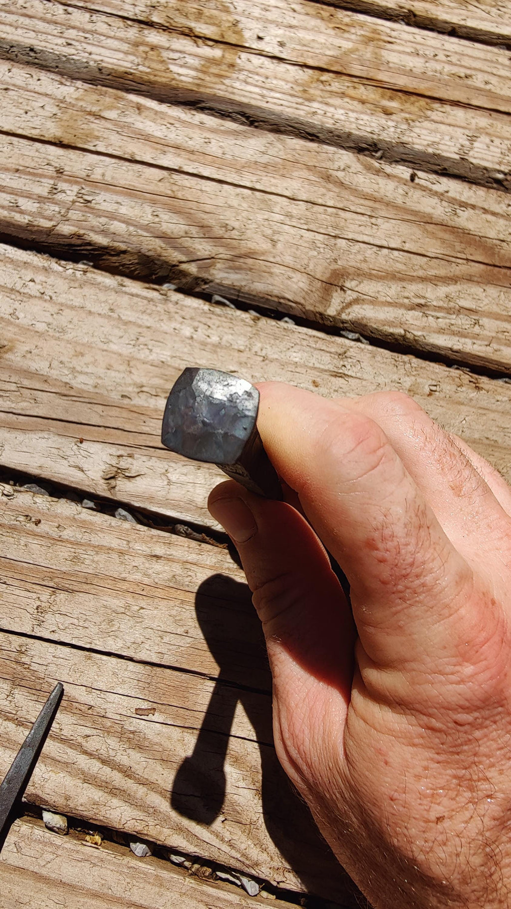 Blacksmith wrought spikes - heavy nails