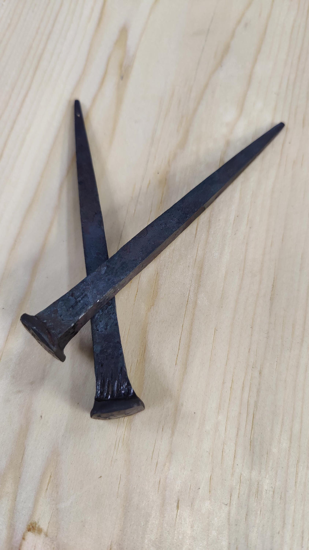 Blacksmith wrought spikes - heavy nails