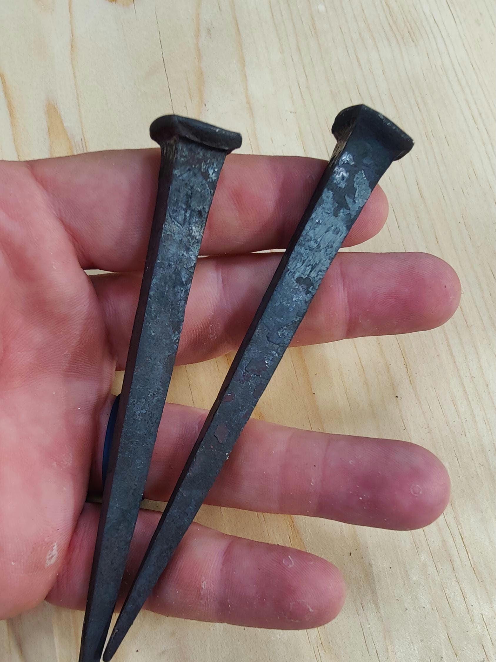 Blacksmith wrought spikes - heavy nails