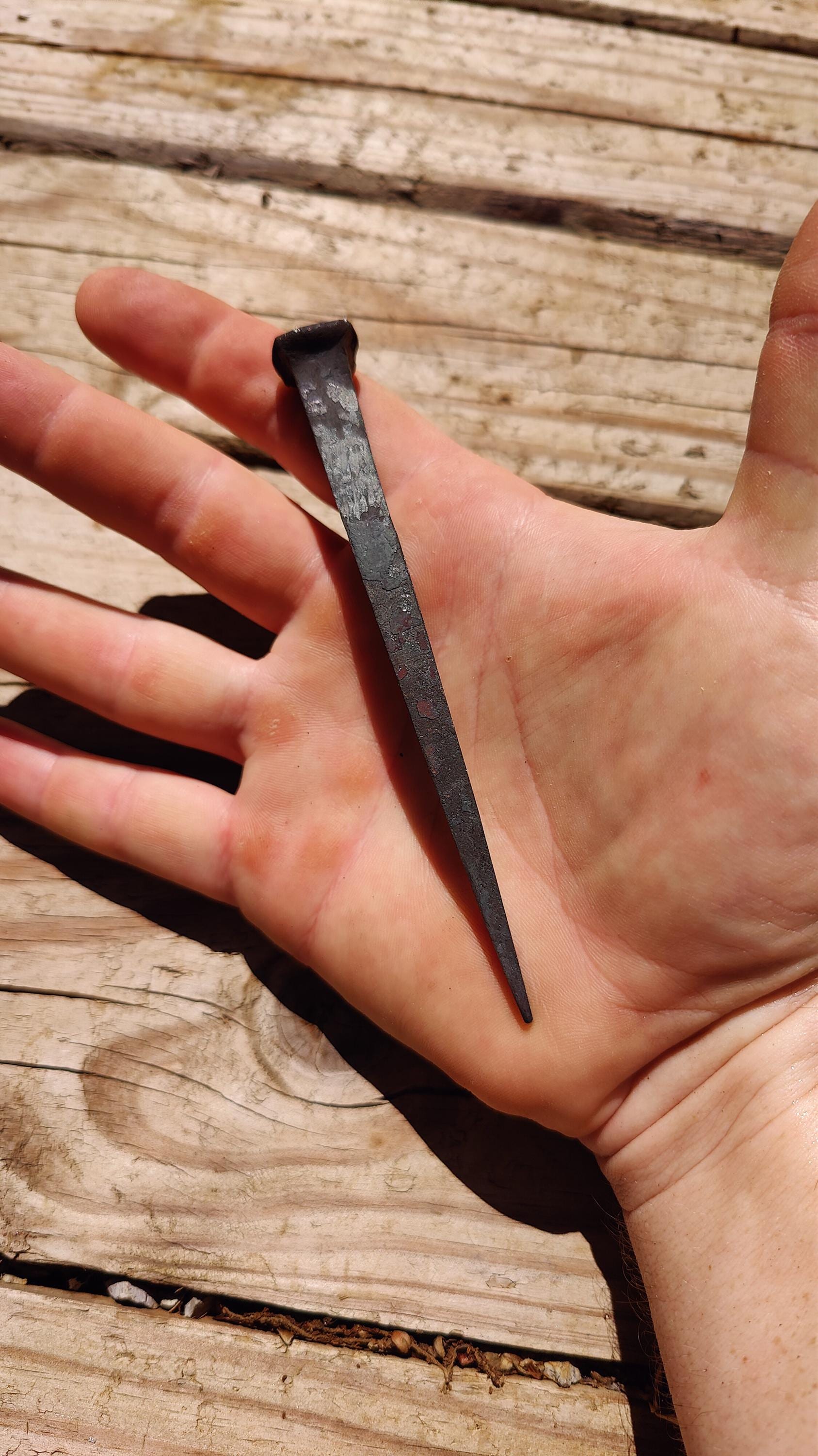 Blacksmith wrought spikes - heavy nails