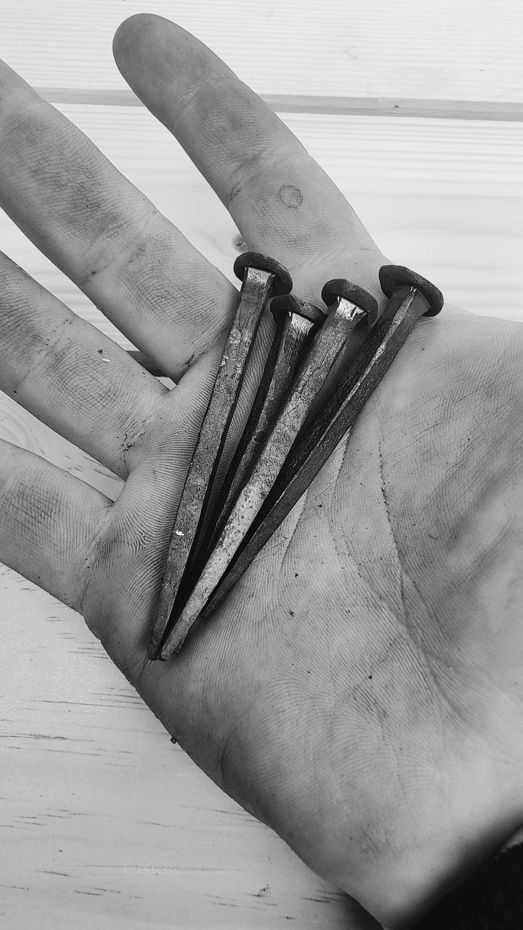 Blacksmith Wrought Nails: Clout Head Clinch Nails (Pack of 5)
