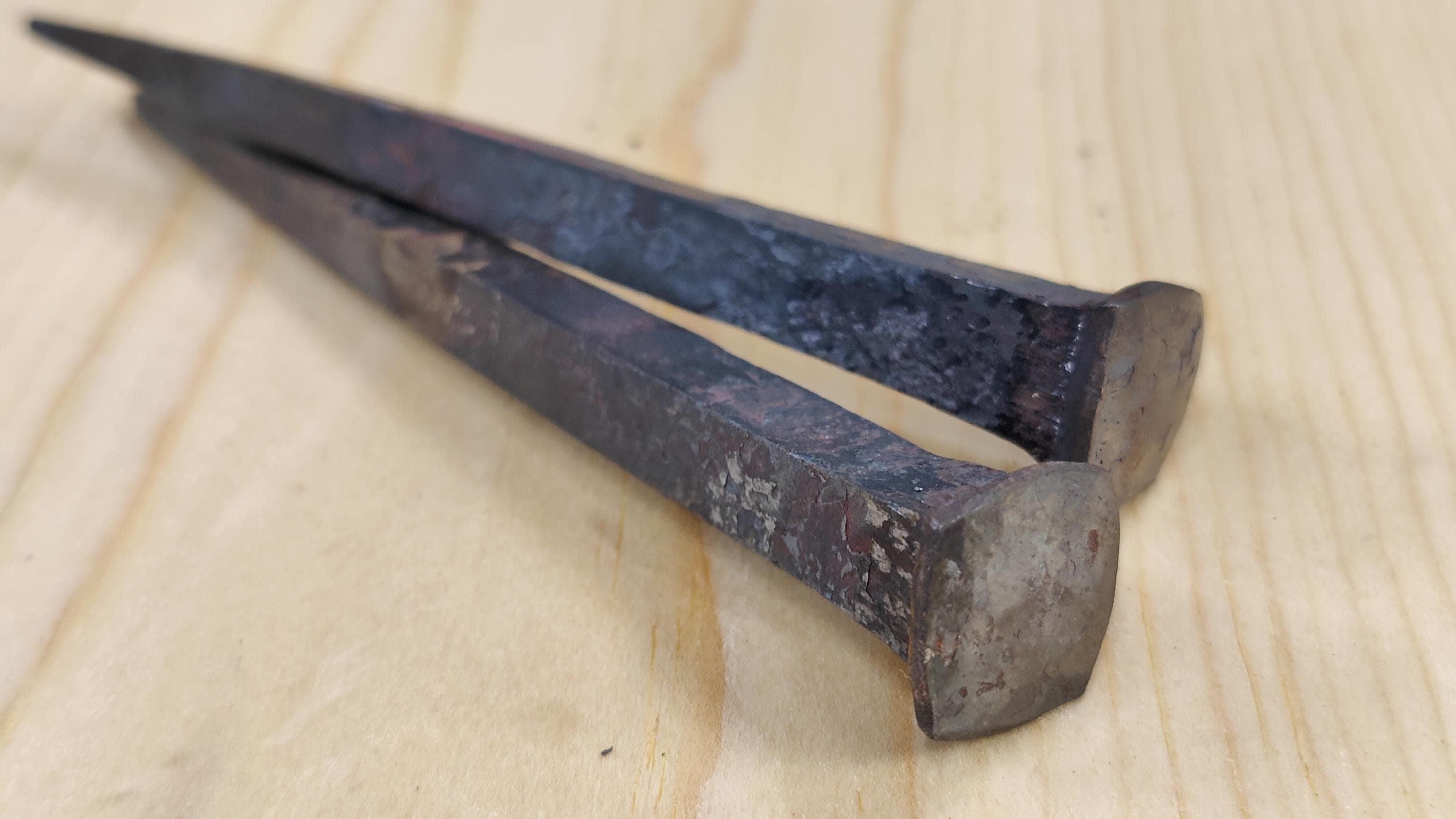 Blacksmith wrought spikes - heavy nails